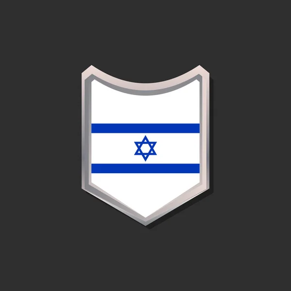 Ilustração Modelo Bandeira Israel — Vetor de Stock