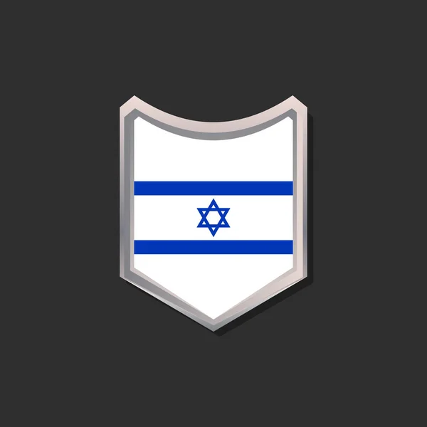 Ilustração Modelo Bandeira Israel —  Vetores de Stock