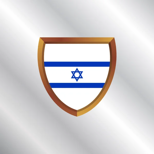 Ilustração Modelo Bandeira Israel —  Vetores de Stock