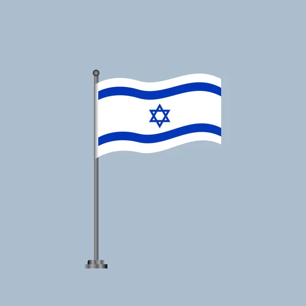 Ilustração Modelo Bandeira Israel — Vetor de Stock