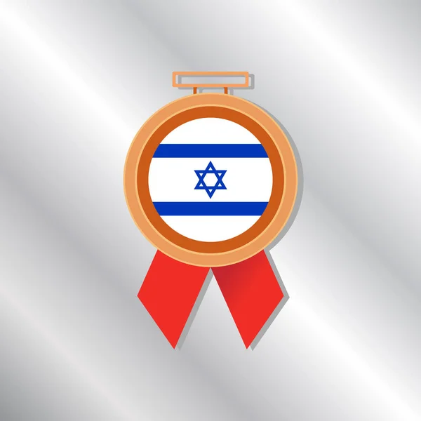 Ilustração Modelo Bandeira Israel — Vetor de Stock