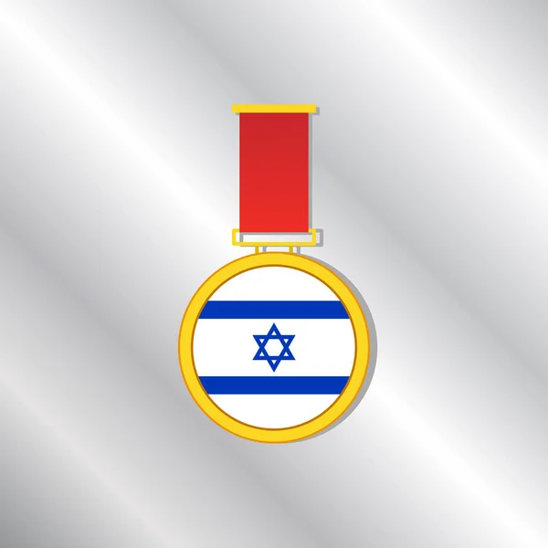 Illustrazione Del Modello Bandiera Israeliana — Vettoriale Stock