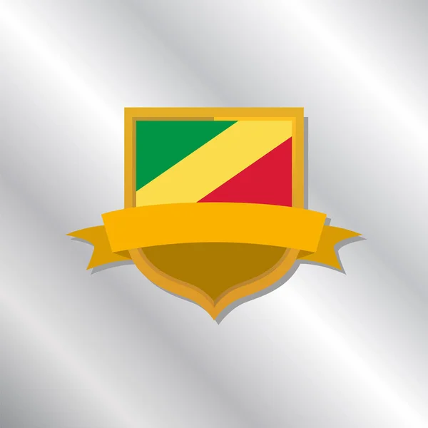 Illustration Congo Flag Template — 图库矢量图片