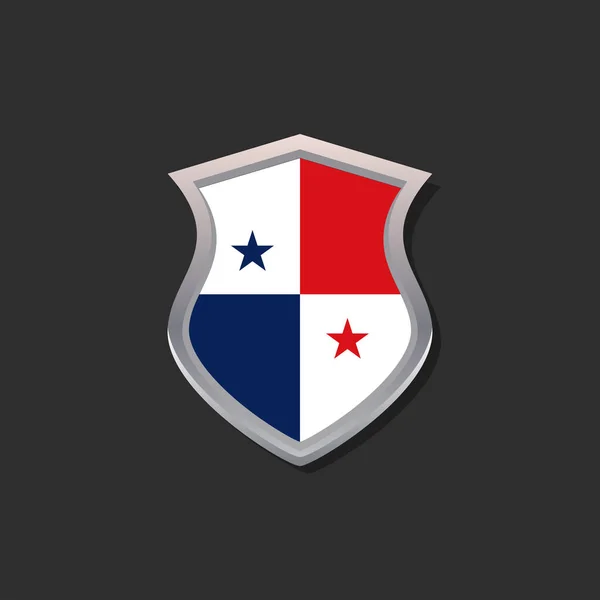 Illustrazione Del Modello Bandiera Panama — Vettoriale Stock