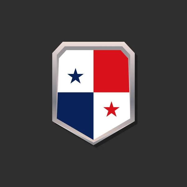 Illustrazione Del Modello Bandiera Panama — Vettoriale Stock