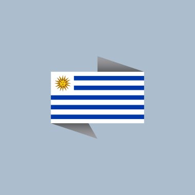 Illustration of Uruguay flag Template