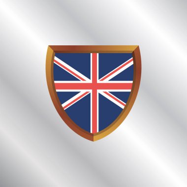 Illustration of United Kingdom flag Template