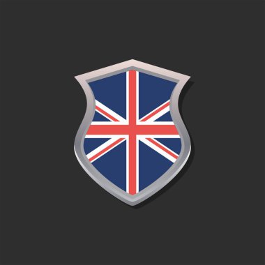Illustration of United Kingdom flag Template