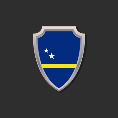 Illustration of Curacao flag Template