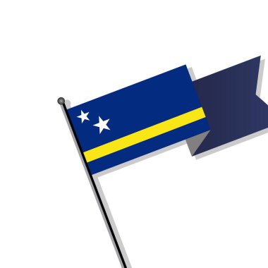 Illustration of Curacao flag Template