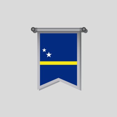 Illustration of Curacao flag Template