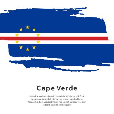 Illustration of Cape Verde flag Template