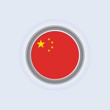 Illustration of China flag Template