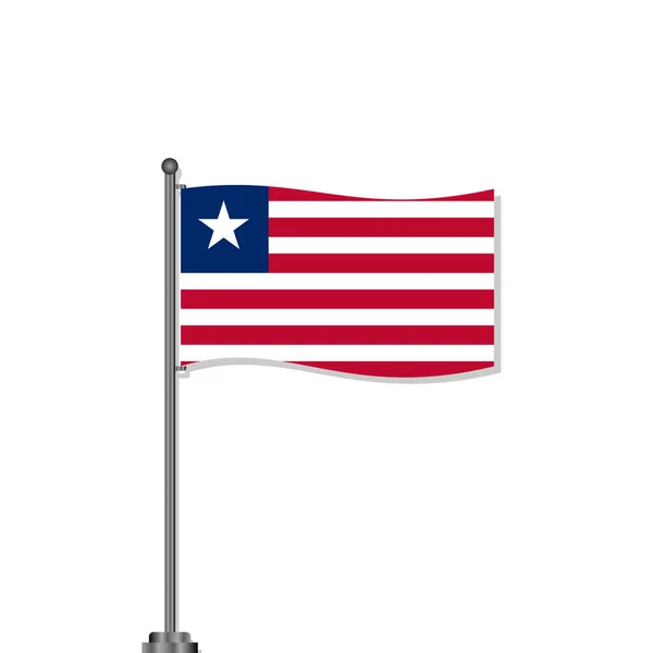 Illustration Liberia Flag Template — 图库矢量图片