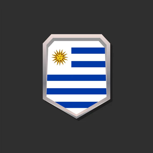 Illustration Uruguay Flag Template — 图库矢量图片