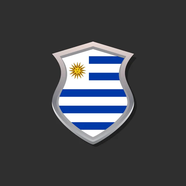 Illustration Uruguay Flag Template — Stockvektor