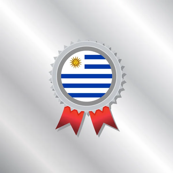 Illustration Uruguay Flag Template — Wektor stockowy