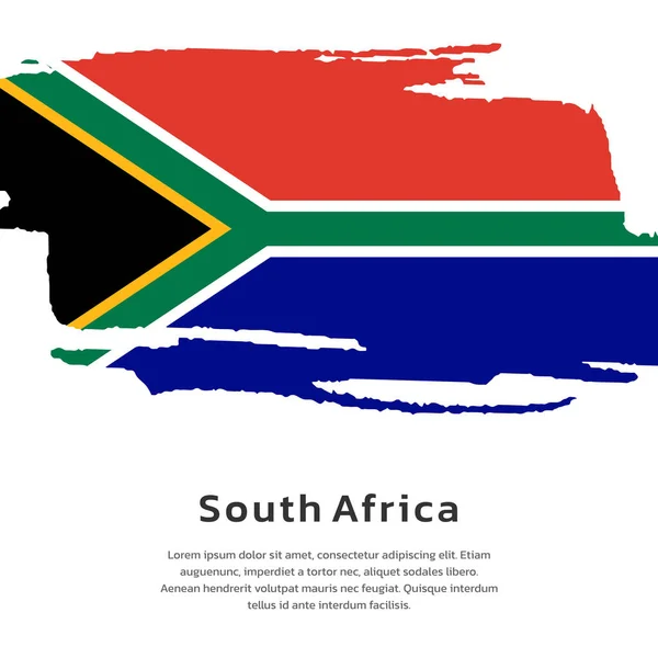 Illustration South Africa Flag Template — Archivo Imágenes Vectoriales