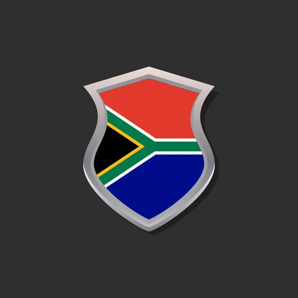 Illustration South Africa Flag Template — Stockvector