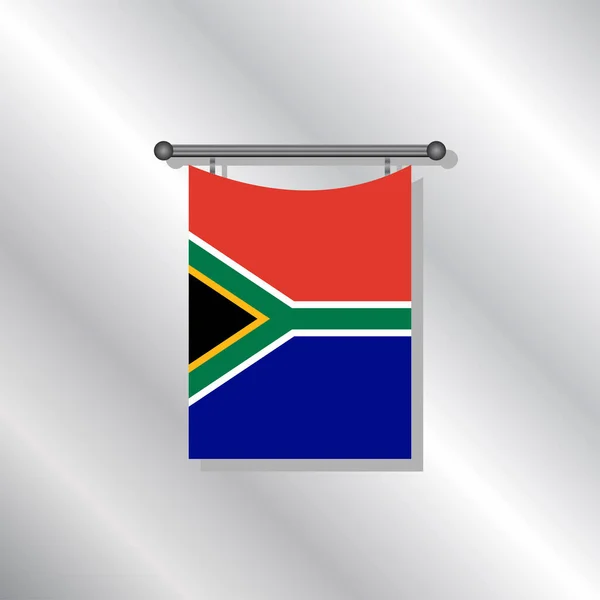 Illustration South Africa Flag Template — Stock Vector