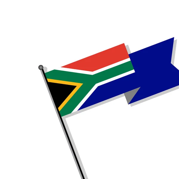 Illustration South Africa Flag Template — Stock vektor