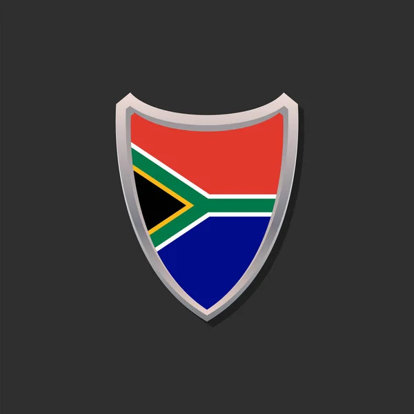 Illustration South Africa Flag Template — ストックベクタ