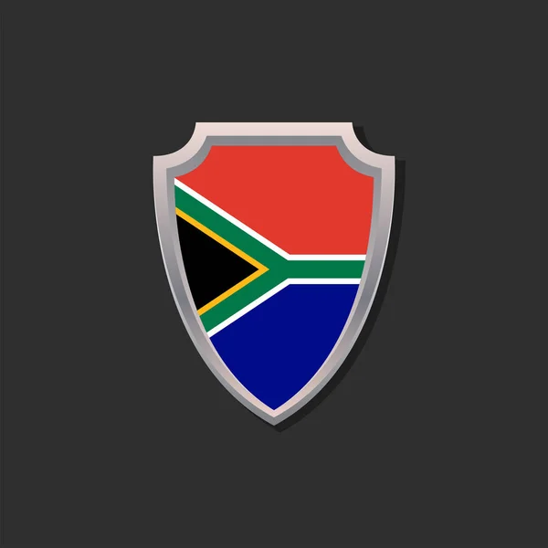 Illustration South Africa Flag Template — Stockvector