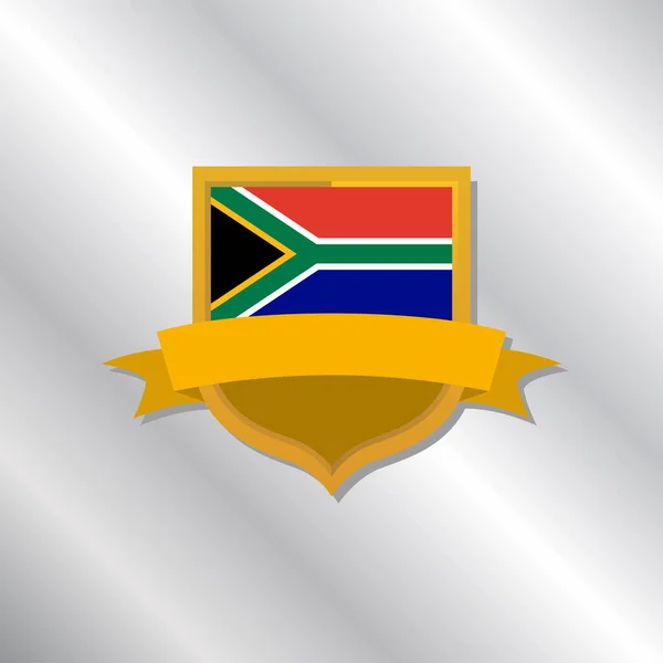 Illustration South Africa Flag Template — Vetor de Stock