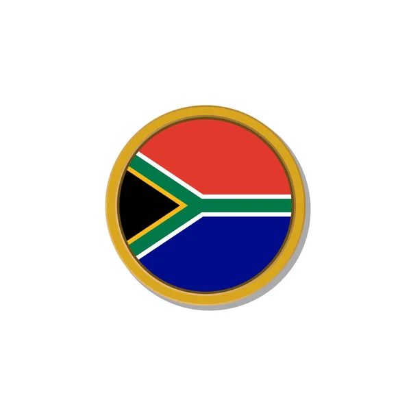 Illustration South Africa Flag Template — Stock vektor