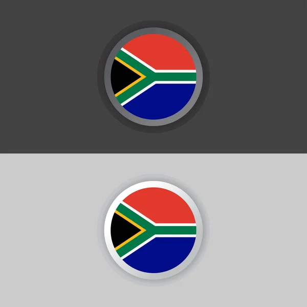 Illustration South Africa Flag Template — Wektor stockowy