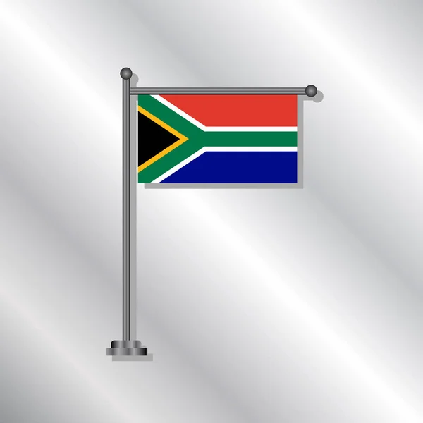 Illustration South Africa Flag Template — ストックベクタ