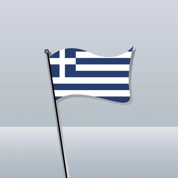Illustration Greece Flag Template — Archivo Imágenes Vectoriales