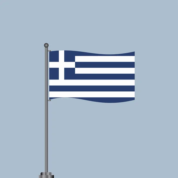 Εικονογράφηση Του Προτύπου Σημαίας Ελλάδας — Διανυσματικό Αρχείο