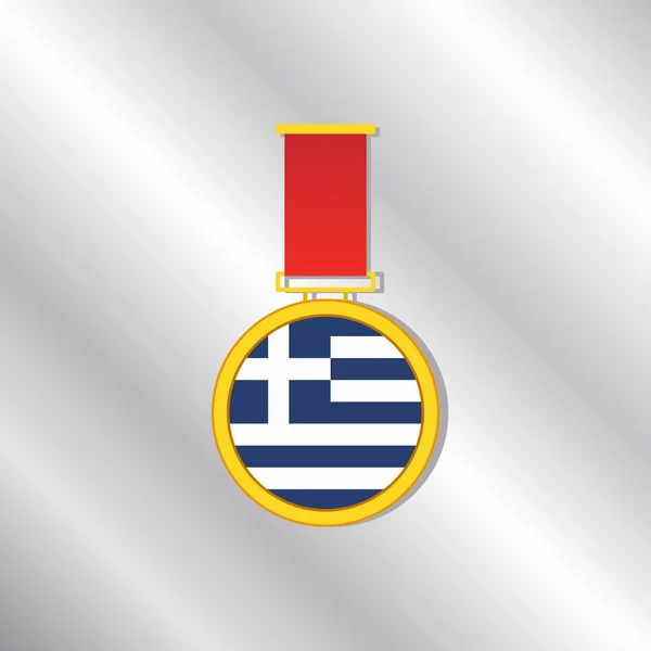Illustration Greece Flag Template — Vetor de Stock
