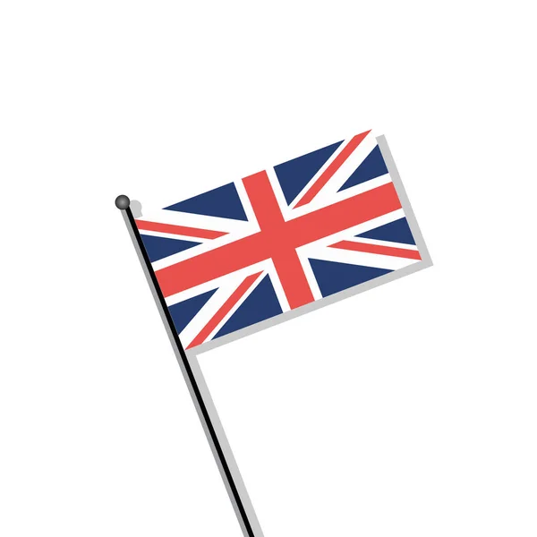 Illustration United Kingdom Flag Template — Archivo Imágenes Vectoriales