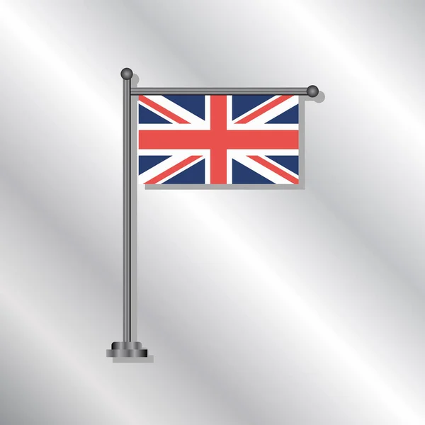 Illustration United Kingdom Flag Template — Stockvektor