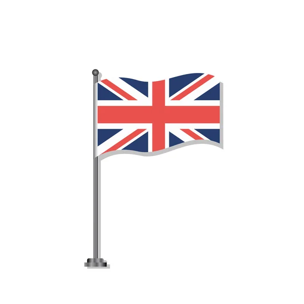 Illustration United Kingdom Flag Template —  Vetores de Stock