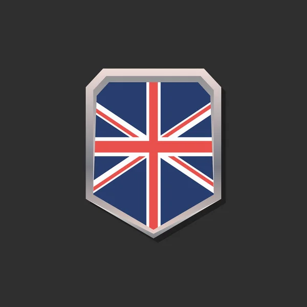 Illustration United Kingdom Flag Template — 图库矢量图片