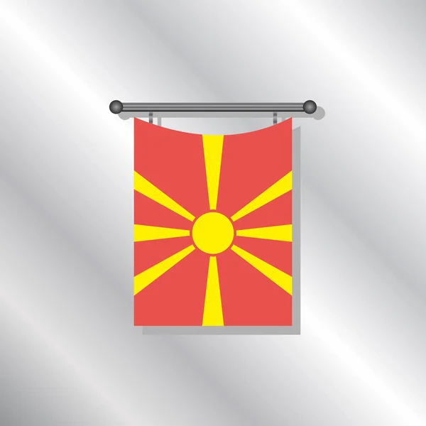 마케도니아의 템플릿의 — 스톡 벡터