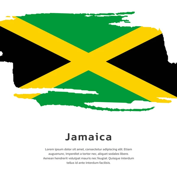 stock vector Illustration of Jamaica flag Template