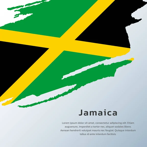 Illustration Jamaica Flag Template — Stock vektor