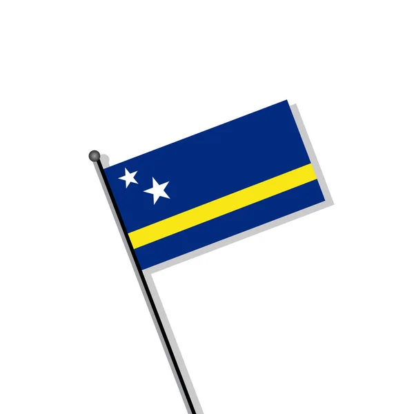 Illustration Curacao Flag Template — 스톡 벡터