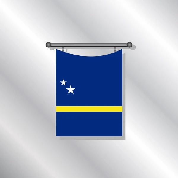 Illustration Curacao Flag Template — Stockový vektor