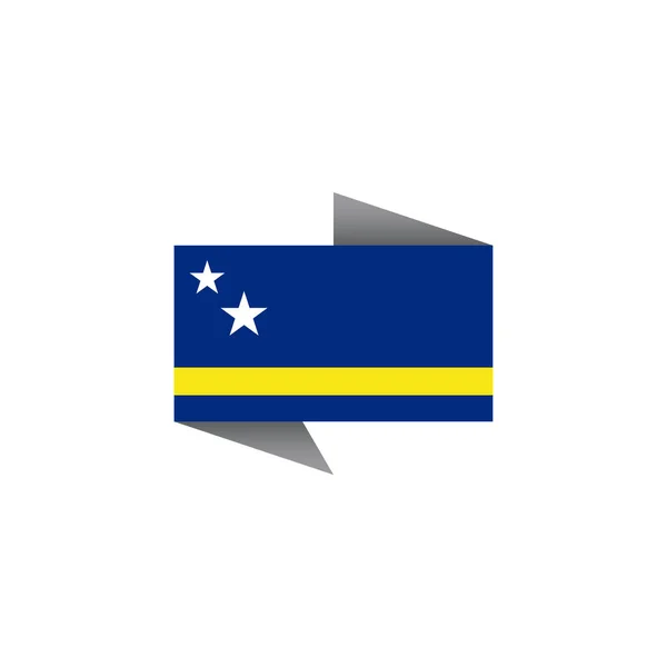 Illustration Curacao Flag Template — 스톡 벡터
