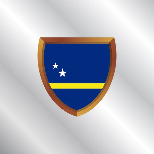 Illustration Curacao Flag Template — 图库矢量图片