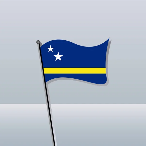 Illustration Curacao Flag Template — 스톡 벡터