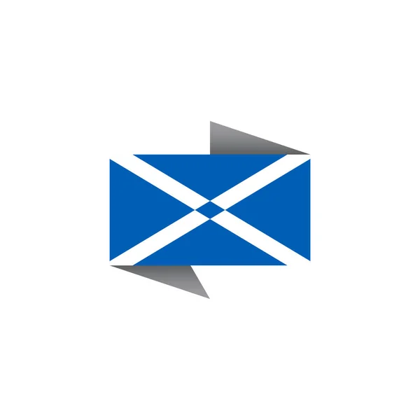 Illustration Scotland Flag Template — ストックベクタ