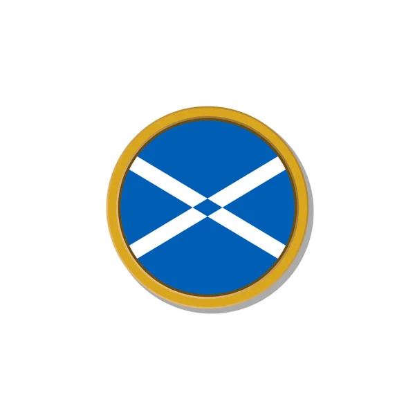 Illustration Scotland Flag Template — ストックベクタ