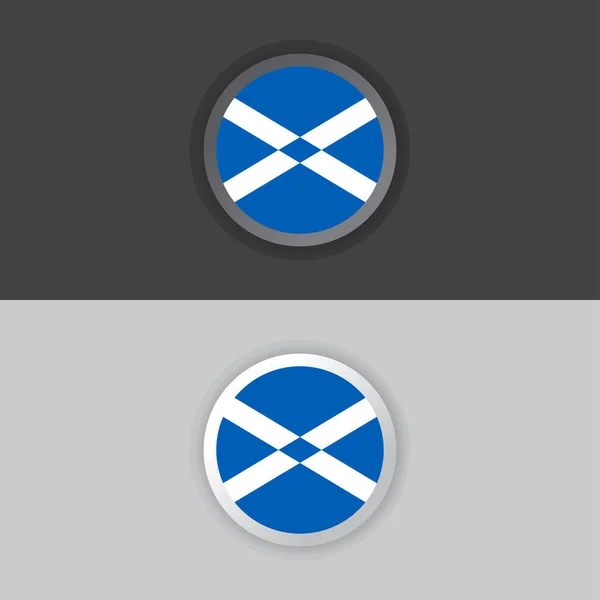 Illustration Scotland Flag Template — Vetor de Stock
