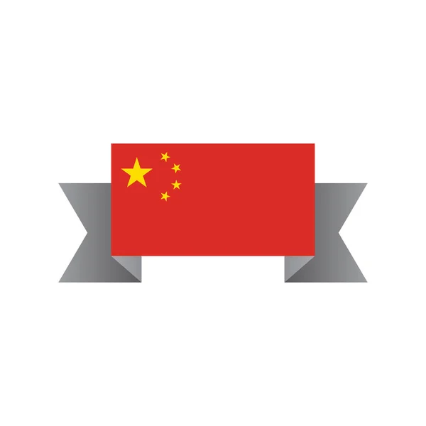 Illustration China Flag Template — 图库矢量图片